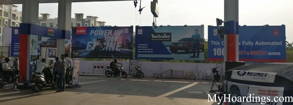 Banner Display Ads on Petrol pumps Agency Lucknow, UP Petrol Pump advertising